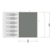 Covor pentru cort Outwell Cozy Carpet Denver 6