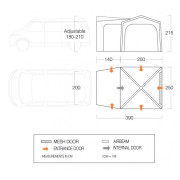 Cort frontal Vango Tailgate AirHub Low