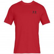 Tricou pentru bărbați Under Armour Sportstyle Left Chest SS roșu