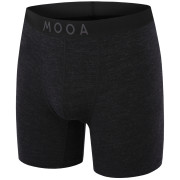 Boxeri bărbați MOOA MerinoSilk 6in negru black melange