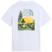Tricou bărbați The North Face M Pitch A Tent Relaxed Ss Tee alb TNF WHITE