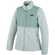 Hanorac femei MOOA Sherpa verde deschis pale teal