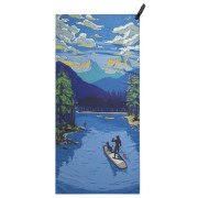 Prosop cu uscare rapidă PackTowl Personal Body albastru deschis Daydream Print