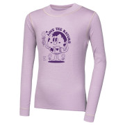 Tricou funcțional copii Sensor Merino DF Planet Mystic Violet roz deschis Mystic Violet
