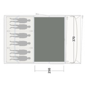 Covor pentru cort Outwell Cozy Carpet Florida / Alabama 6 Air
