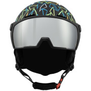 Cască de schi copii Blizzard Flash Visor junior ski helmet negru black/multicolor