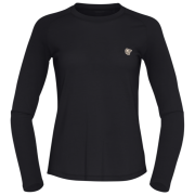 Tricou femei Norrona femund pureUll Long Sleeve negru Caviar Black