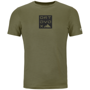 Tricou bărbați Ortovox 185 Merino Square T-shirt Men's verde Wild Herbs