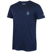 Tricou bărbați Zulu Merino Quest 160 Short Comfy albastru închis navy melange