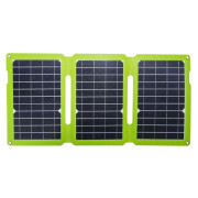 Panou solar Swissten FOLDABLE SOLAR PANEL 21W negru/verde