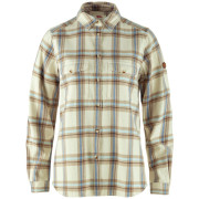 Cămașă femei Fjällräven Övik Heavy Flannel Shirt W bej Chalk White-Fossil