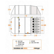 Cort de familie Vango Savannah Air 600XL Package