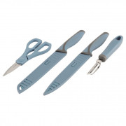 Set de cuțite Outwell Chena Knife Set with Peeler & Scissors albastru/gri