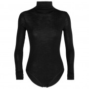 Tricou funcțional femei Icebreaker Queens Ls High Neck Bodysuit negru