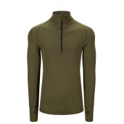 Pulover pe gât bărbați Brynje of Norway Arctic Tactical Zip-polo 3/4 neck olive olive