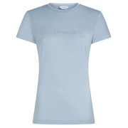 Tricou funcțional femei Icebreaker Women M 150 Tech Lite SS Tee IBStitchlin albastru deschis Zinc Blue