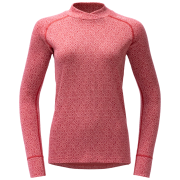 Tricou funcțional femei Devold Signature Silk 230 Cross Neck Wmn roz Apricot