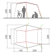 Cort frontal Vaude Drive Van