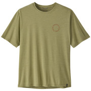Tricou bărbați Patagonia Men's Capilene Cool Daily Shirt - Spoke Stencil verde Gumtree Green - Light Gumtree Green X-Dye