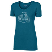Tricou femei Progress Sasa "Citybike" albastru petrol