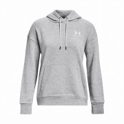 Hanorac femei Under Armour Essential Fleece Hoodie gri deschis ModGrayLightHeather/White