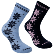 Șosete femei Kari Traa Vinst Wool Socks 2Pk albastru ROY