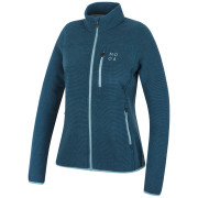 Hanorac femei MOOA Velmo fleece 210 albastru lagoon blue