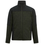 Hanorac bărbați Regatta Highton Full Zip Midlayer verde închis DarkKhak/Blk
