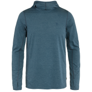 Hanorac funcțional bărbați Fjällräven Abisko Sun-hoodie M albastru/verde Indigo Blue