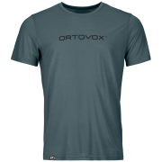Tricou funcțional bărbați Ortovox 150 Cool Brand Ts M gri/negru Dark Arctic Grey