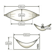 Hamac La Siesta Modesta Double Pattern