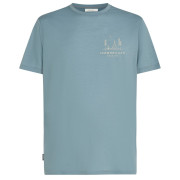 Tricou bărbați Icebreaker Men Merino 150 Tech Lite SS Tee Peaceful Pass albastru deschis Flint Blue
