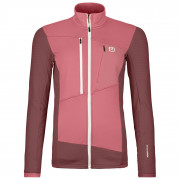 Hanorac funcțional de damă Ortovox Fleece Grid Jacket W roz