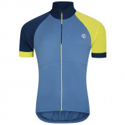 Tricou de ciclism bărbați Dare 2b Protraction III Jrs albastru/galben
