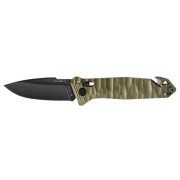 Briceag TB OUTDOOR Cac S200 French Army Knife Textured Pa6 Smooth verde închis