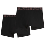 Boxeri bărbați Puma Striped Elastic Boxers 2P black
