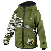 Geacă softshell copii WAMU Khaki khaki KHAKI