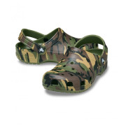Papuci copii Crocs Classic Camouflage Clog Army Green/Multi