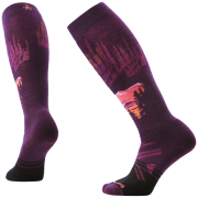 Șosete de schi Smartwool W Ski Full Cushion Alpine Auroras violet închis/roz PURPLE IRIS