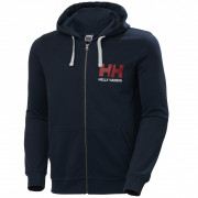 Hanorac bărbați Helly Hansen HH Logo Full Zip Hoodie albastru închis
