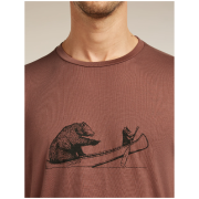 Tricou funcțional bărbați Icebreaker Merino Blend Core SS Tee Canoe Companions