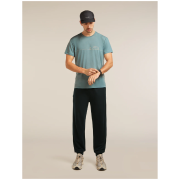 Tricou funcțional bărbați Icebreaker Merino Blend Core SS Tee Single Line Camp