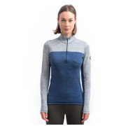 Tricou funcțional femei Sensor Merino Bold mân. lung - fermoar