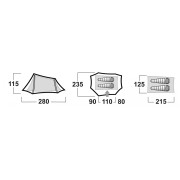 Cort ultra ușor Husky Brunel 2