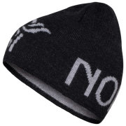 Căciulă Norrona 29 mid merinoUll logo Beanie negru Caviar Melange