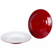 Farfurie adâncă Bo-Camp Deep plate melamine 2-tone roșu Red/White
