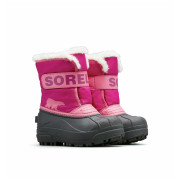 Încălțăminte de iarnă copii Sorel Childrens Snow Commander™ Boot roz/negru Tropic Pink, Deep Blush