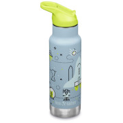 Termos copii Klean Kanteen Insulated Kid Classic Narrow 12oz (w/Flip Seal Sport Cap) turcoaz launch plan