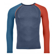 Tricou bărbați Ortovox 120 Competition Light Long Sleeve M albastru night blue