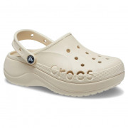 Papuci femei Crocs Baya Platform Clog alb